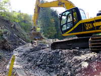 Trwa remont mostu w Lipowej Podlas