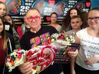 Klub Wolontariatu z naszej gminy w nagrodę u Jurka Owsiaka.