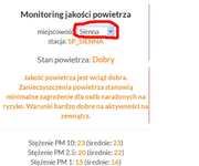 Nowe czujniki informujące o poziomie smogu