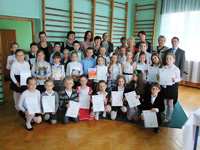 Gminny Konkurs Recytatorski w szkole Podstawowej im. ks. Jana Twardowskiego w Siennej.