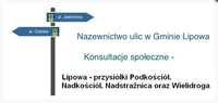 Konsultacje społeczne w sprawie nazewnictwa ulic w sołectwie Lipowa